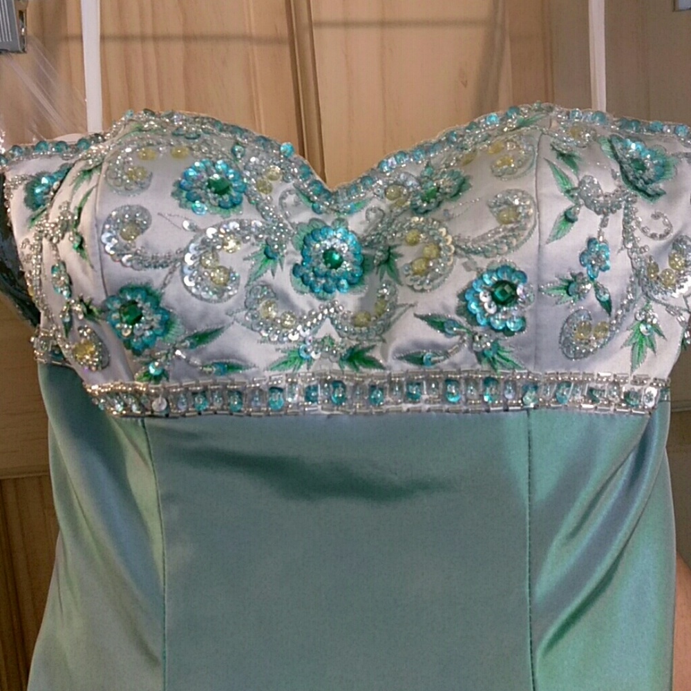 Corset floor length ball gown